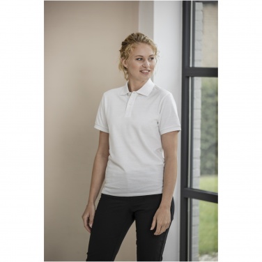Logo trade promotional gifts picture of: Emerald short sleeve unisex Aware™ recycled polo