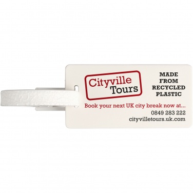 Logotrade corporate gift picture of: River recycled window luggage tag