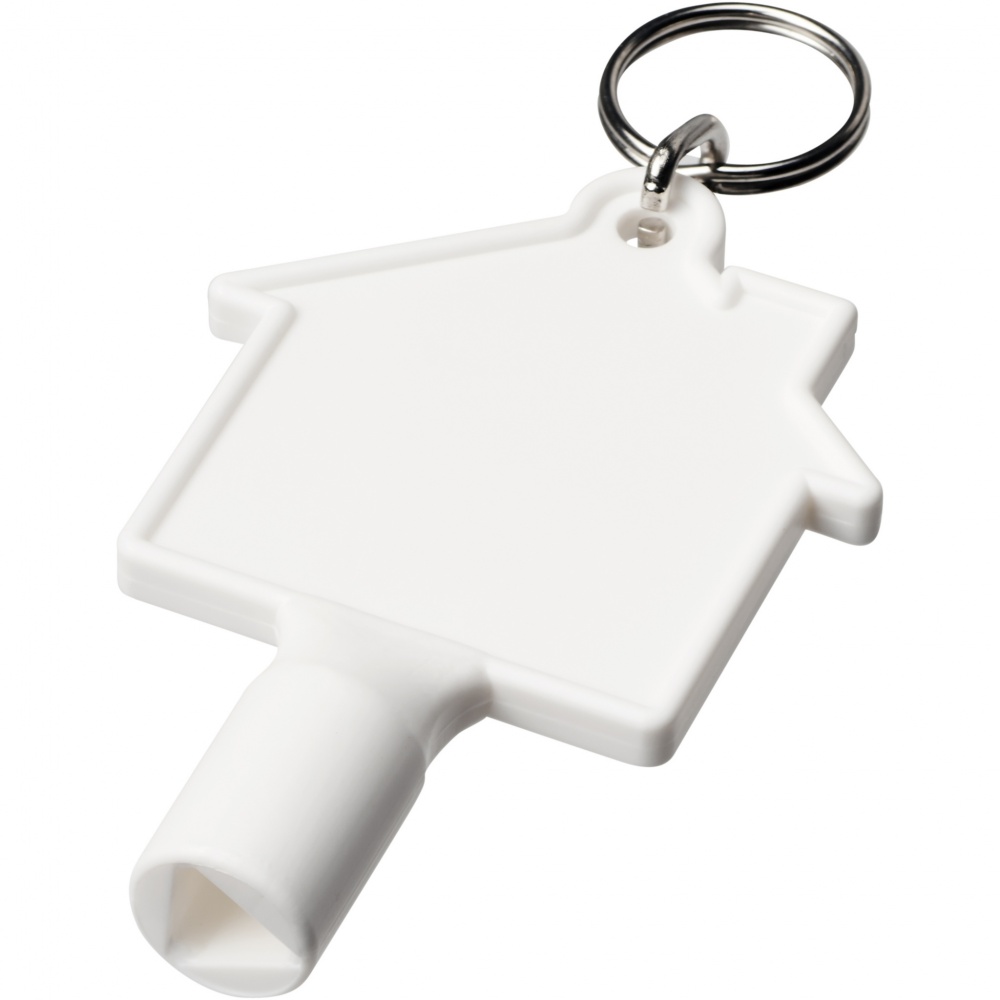 Logotrade promotional items photo of: Maximilian house-shaped recycled utility key keychain