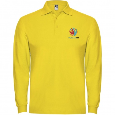 Logo trade promotional merchandise picture of: Estrella long sleeve men's polo