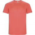 Imola short sleeve men's sports t-shirt, Fluor Coral
