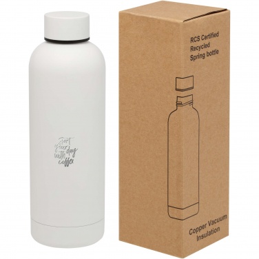 Logo trade promotional gift photo of: Spring 500 ml RCS certified recycled stainless steel copper vacuum insulated bottle