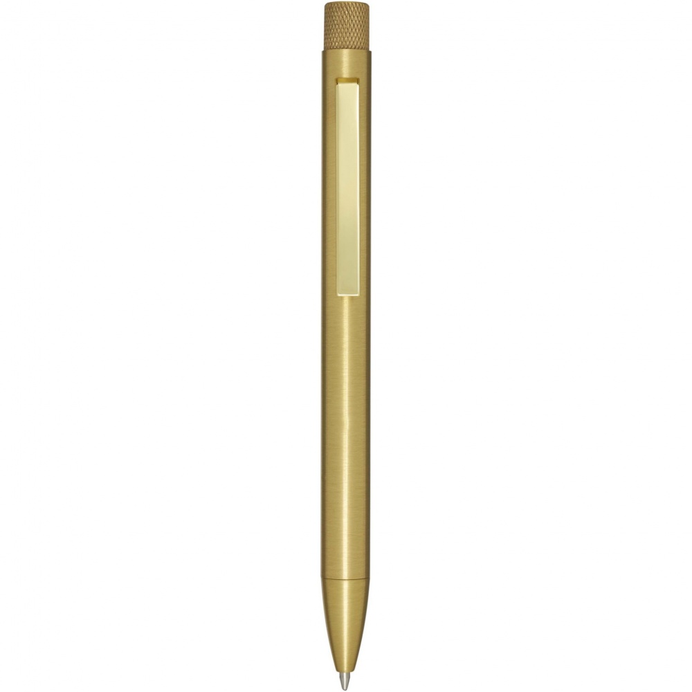 Logotrade promotional item image of: Beatriz recycled brass ballpoint pen
