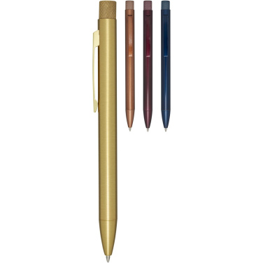 Logotrade promotional giveaway image of: Beatriz recycled brass ballpoint pen