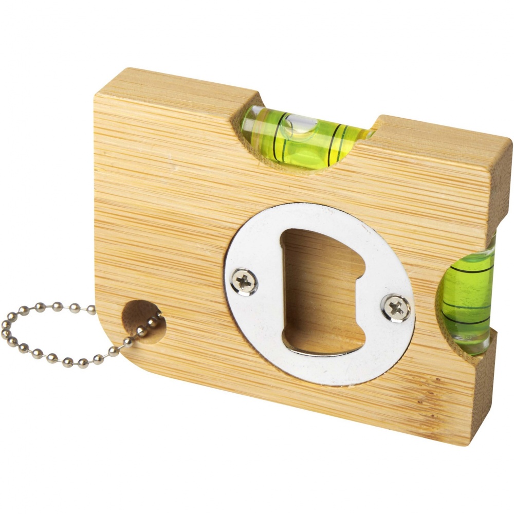 Logotrade promotional merchandise image of: Levo bamboo bottle opener with level 