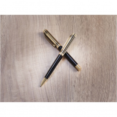 Logo trade promotional items image of: Legato ballpoint and rollerball pen set
