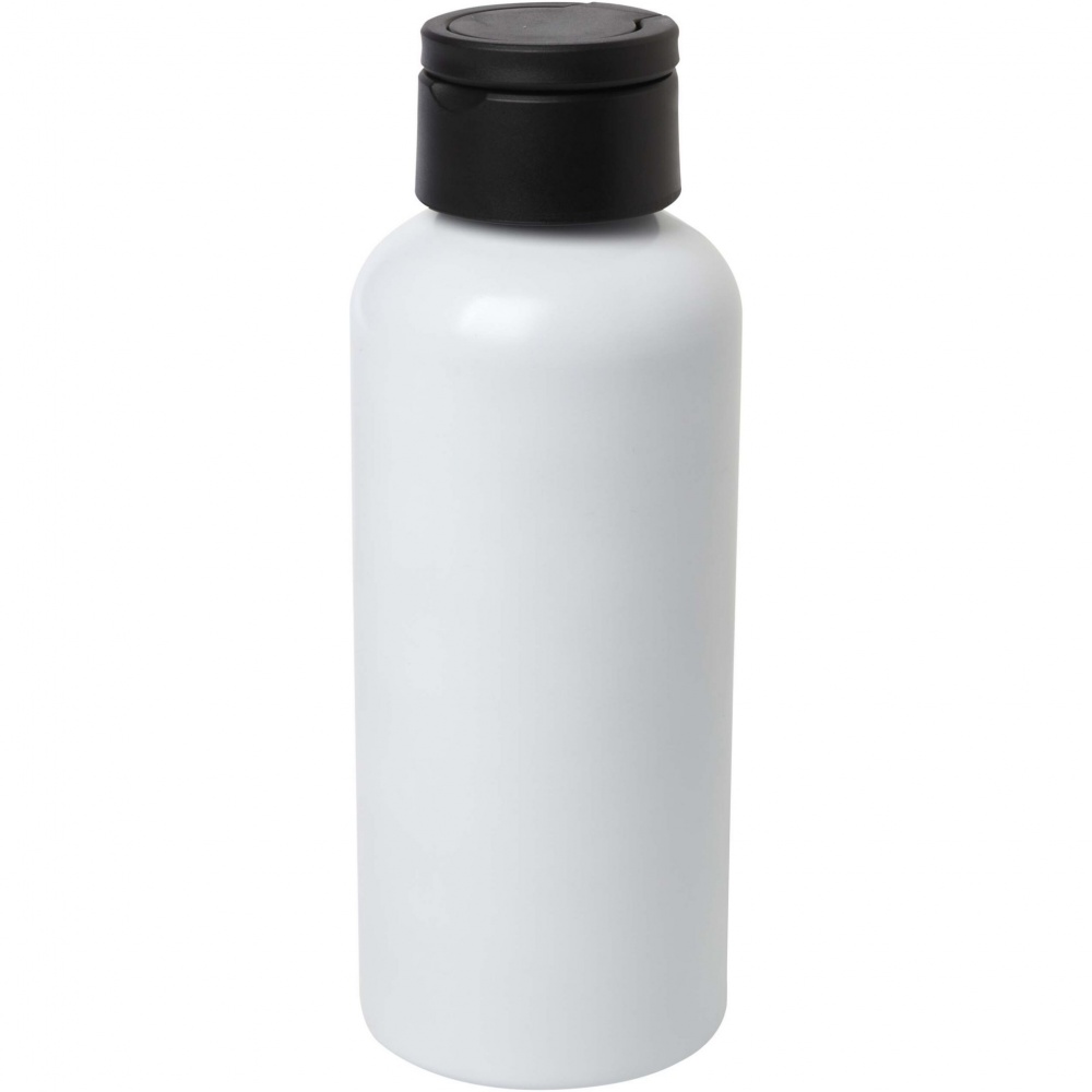 Logo trade advertising product photo of: Trinity 600 ml RCS certified recycled aluminium water bottle with RPET lid