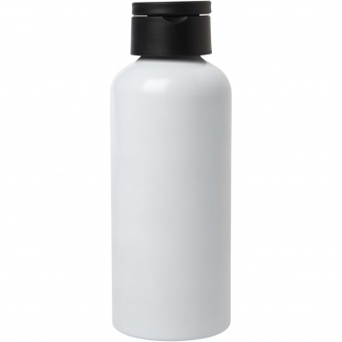 Logo trade promotional merchandise image of: Trinity 600 ml RCS certified recycled aluminium water bottle with RPET lid