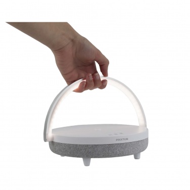 Logotrade promotional giveaway picture of: Prixton 4-in-1 10W Bluetooth® speaker with LED light and wireless charging base