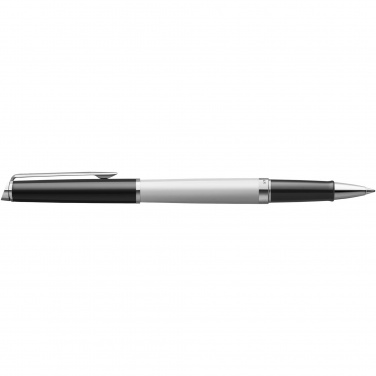 Logo trade advertising product photo of: Hemisphere colour blocking rollerball pen with palladium trim
