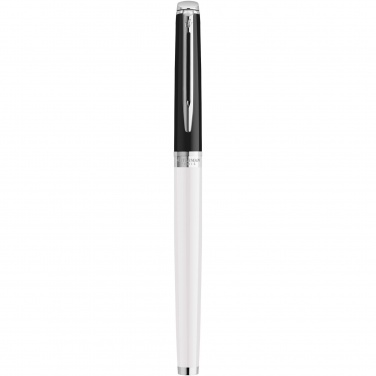 Logotrade promotional item image of: Hemisphere colour blocking rollerball pen with palladium trim