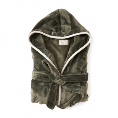 Logo trade corporate gifts image of: VINGA Louis luxury plush RPET robe size L-XL
