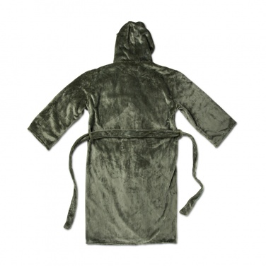 Logo trade promotional giveaways image of: VINGA Louis luxury plush RPET robe size L-XL