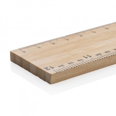 Logo trade promotional gifts picture of: Timberson extra thick 30cm double sided bamboo ruler