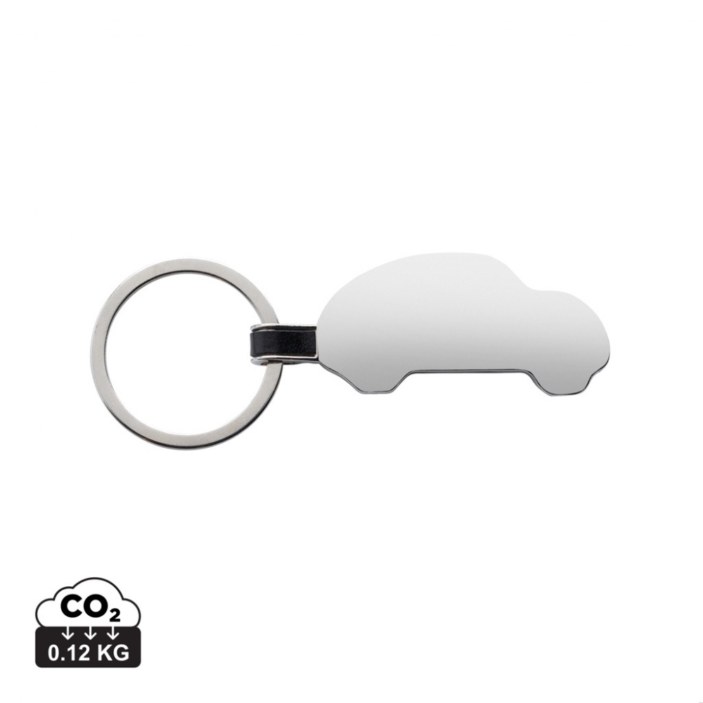Logo trade promotional gifts picture of: RCS recycled zinc alloy car keyring