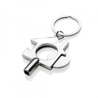 Logotrade promotional giveaways photo of: RCS recycled zinc alloy 3 in 1 keychain