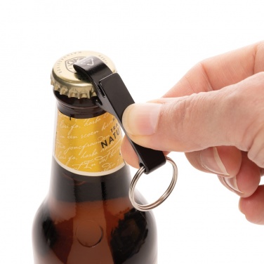 Logo trade promotional product photo of: RCS recycled aluminum bottle and can opener
