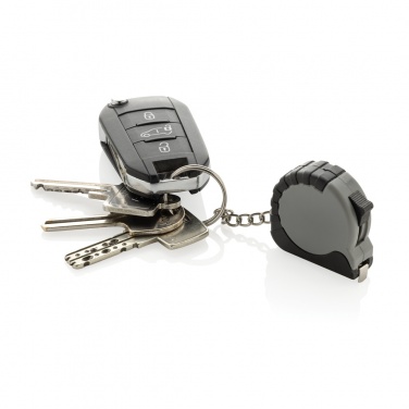Logotrade promotional giveaway image of: MeasureMate RCS reycled ABS 1 meter tape keychain