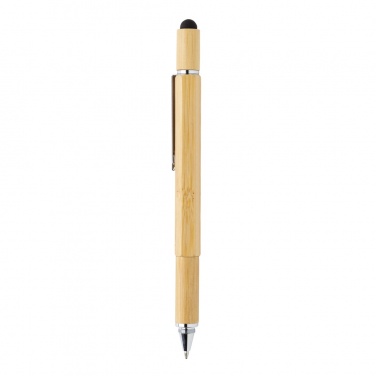 Logo trade advertising product photo of: Bamboo 5-in-1 toolpen