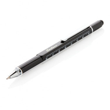 Logo trade advertising product photo of: 5-in-1 aluminium toolpen