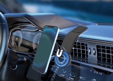 Logo trade promotional merchandise image of: DriveGrip RCS recycled plastic universal magnetic car holder