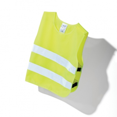 Logotrade promotional giveaway image of: GRS recycled PET high-visibility safety vest 3-6 years