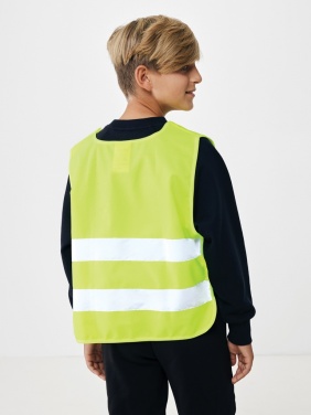 Logo trade promotional gifts image of: GRS recycled PET high-visibility safety vest 7-12 years