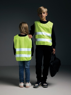 Logo trade promotional giveaway photo of: GRS recycled PET high-visibility safety vest 7-12 years