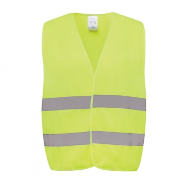 Logo trade corporate gifts image of: GRS recycled PET high-visibility safety vest