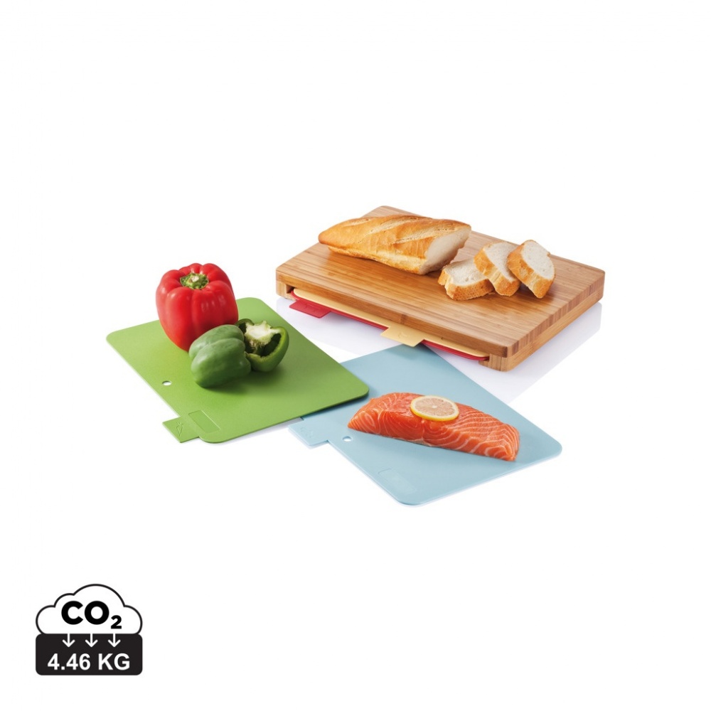 Logotrade promotional giveaway picture of: Cutting board with 4pcs hygienic boards