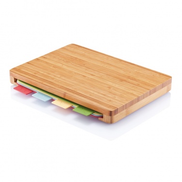 Logo trade promotional gift photo of: Cutting board with 4pcs hygienic boards