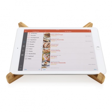 Logotrade promotional giveaway picture of: Bamboo portable laptop stand