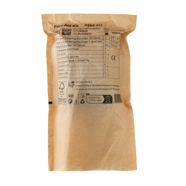 Logotrade promotional items photo of: RCS recycled nubuck PU pouch  first aid set