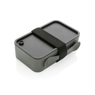 Logo trade promotional items image of: GRS recycled PP lunch box with spork