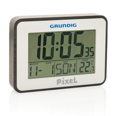 Logo trade promotional merchandise image of: Grundig weatherstation alarm and calendar