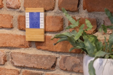 Logo trade promotional merchandise photo of: Utah RCS rplastic and bamboo weather station