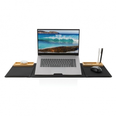 Logo trade promotional products picture of: Impact AWARE RPET Foldable desk organizer with laptop stand