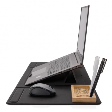 Logotrade promotional item picture of: Impact AWARE RPET Foldable desk organizer with laptop stand