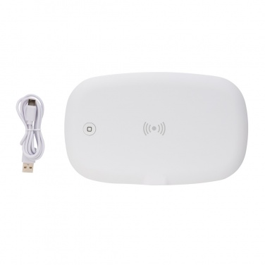 Logo trade advertising products image of: UV-C steriliser box with 5W wireless charger