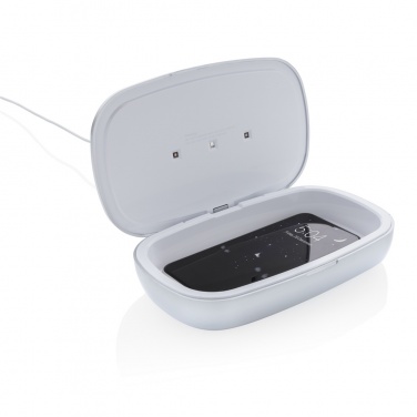 Logo trade corporate gifts image of: Rena UV-C steriliser box with 5W wireless charger