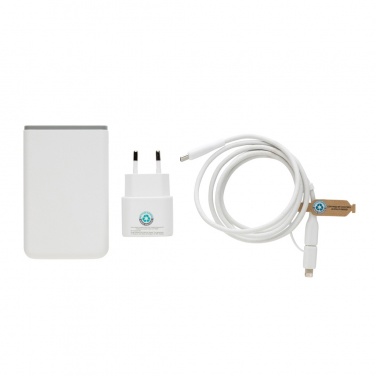 Logotrade promotional merchandise photo of: Surge RCS recyled PET 20W type C 3 pcs charging set