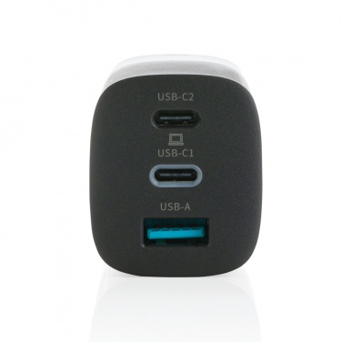Logotrade promotional gift picture of: Philips 65W ultra fast PD 3-port USB wall charger