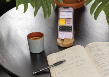 Logo trade advertising product photo of: Bamboo tablet and phone holder