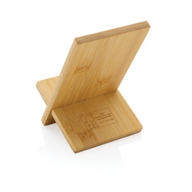 Logotrade promotional merchandise photo of: Bamboo phone stand in kraft box