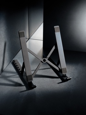 Logo trade promotional merchandise picture of: Terra RCS recycled aluminium universal laptop/tablet stand
