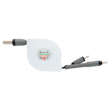Logotrade promotional item image of: 3-in-1 retractable cable