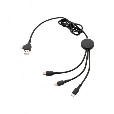 Logotrade promotional gift picture of: Light up logo 6-in-1 cable