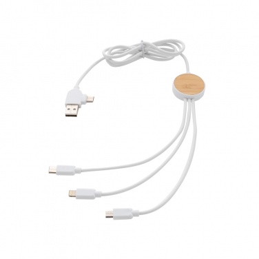 Logotrade promotional item picture of: RCS recycled plastic Ontario 6-in-1 cable