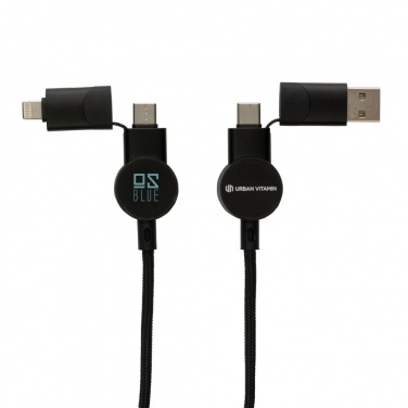 Logotrade business gifts photo of: Oakland RCS recycled plastic 6-in-1 fast charging 45W cable