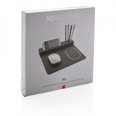 Logotrade promotional merchandise image of: Air mousepad with 5W wireless charging and USB
